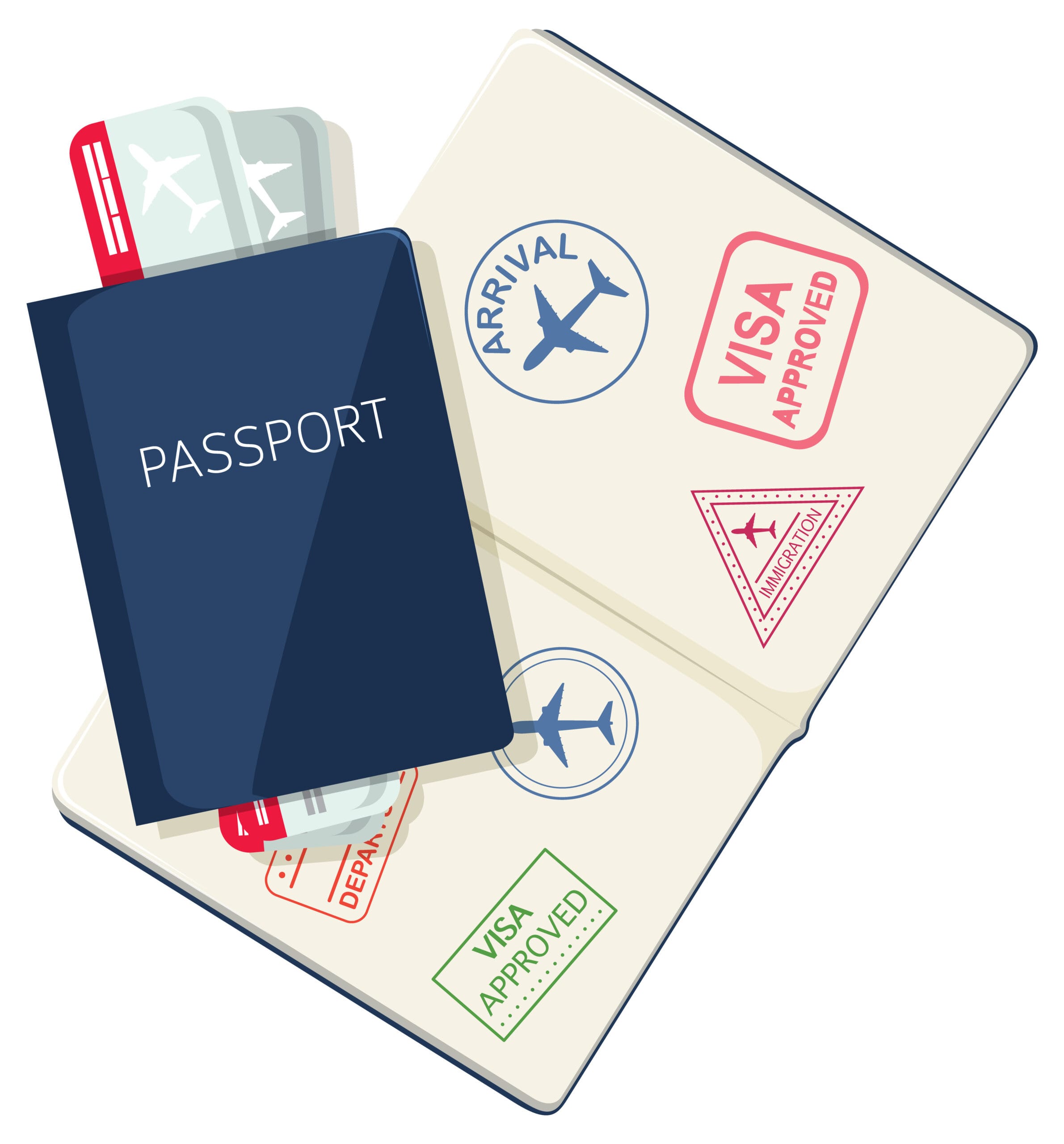 Medical visa for India – A passport and flight tickets symbolizing international medical travel in 2025 for treatment in top hospitals.