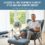 A man with crutches sits in a comfortable chair, icing his knee and reading a guide, with prescription bottles, water, and rehabilitation aids nearby. The header above reads: "10 Essential Tips to Optimize Recovery After Knee Replacement Surgery."