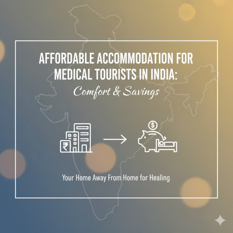 Affordable accommodation options for medical tourists in India ensuring comfort, savings, and convenient recovery stays.