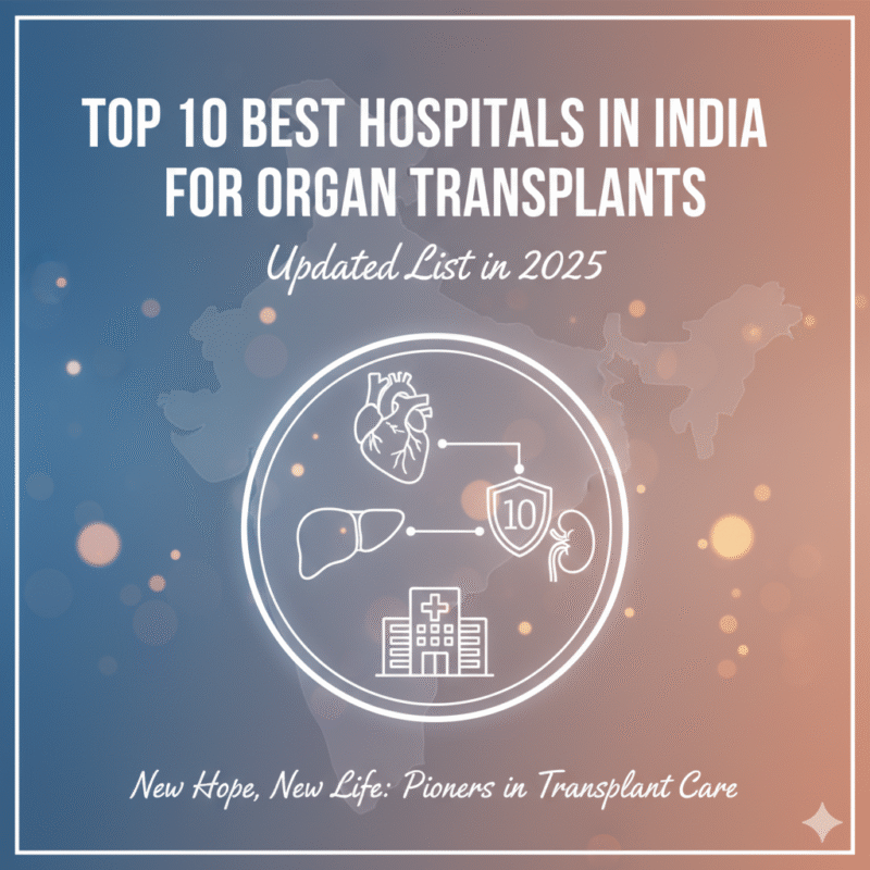 Top 10 Best Hospitals in India for Organ Transplants 2025 — Liver, Kidney, and Heart Transplant Care