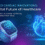 Digital illustration showing a glowing 3D human heart surrounded by AI and IoT icons, next to a smart wearable watch displaying a heart-rate graph. The background has bright blue and purple gradients with circuit-style lines representing advanced cardiac care technologies in India.