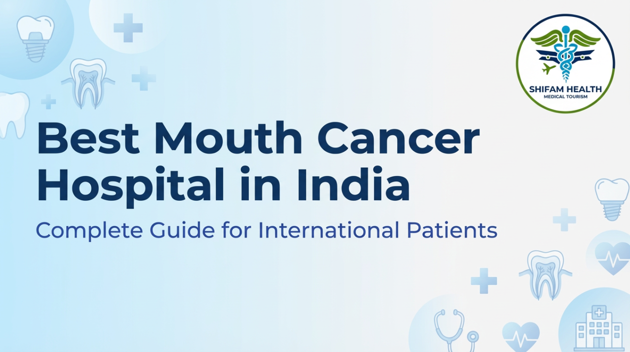 Best Mouth Cancer Hospital in India guide for international patients, featuring advanced oral cancer care and medical tourism support by Shifam Health
