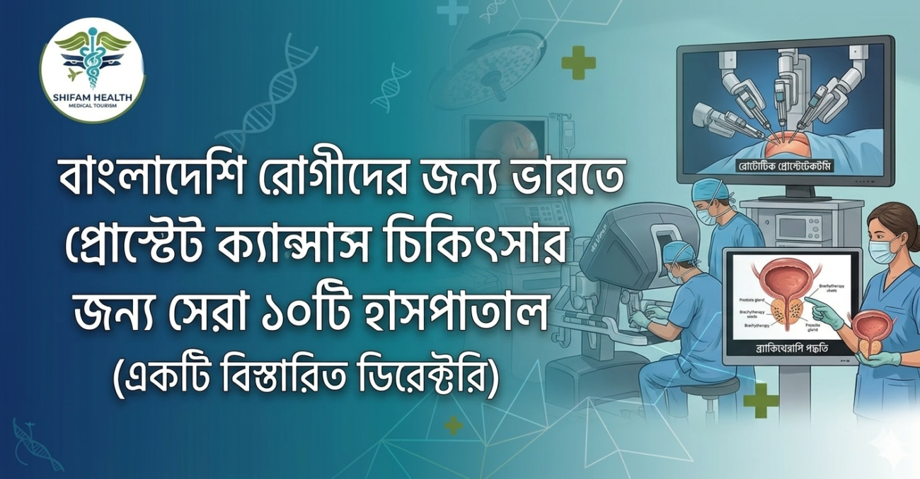 বাংলাদেশি রোগীদের জন্য ভারতে প্রোস্টেট ক্যান্সার চিকিৎসার সেরা ১০টি হাসপাতাল