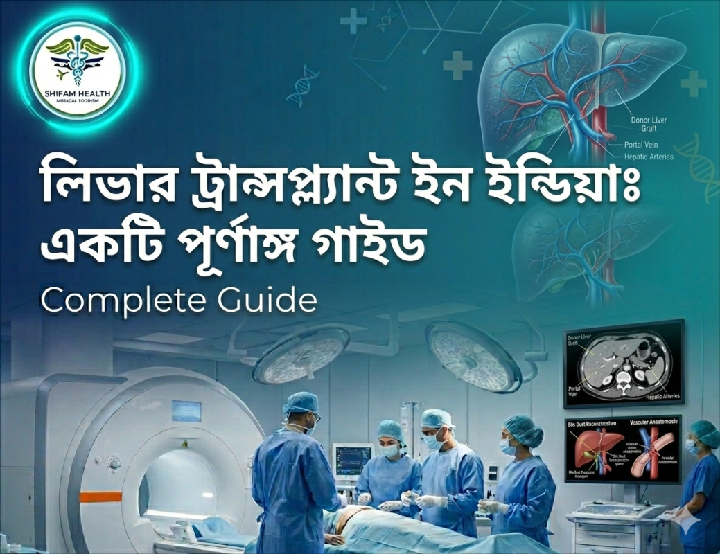 লিভার ট্রান্সপ্ল্যান্টের আন্তর্জাতিক খরচ তুলনা টেবিল, USA, UK, জার্মানি, UAE এবং ভারতের খরচ দেখানো হয়েছে