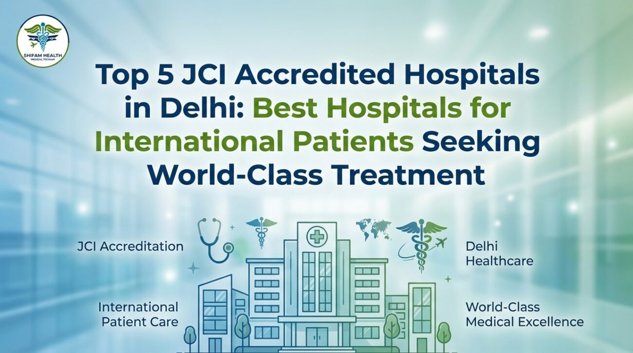 Top JCI Accredited Hospitals in Delhi showing modern healthcare facilities and international patient care services in India