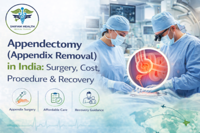 Appendectomy surgery in India showing appendix removal procedure and surgical treatment