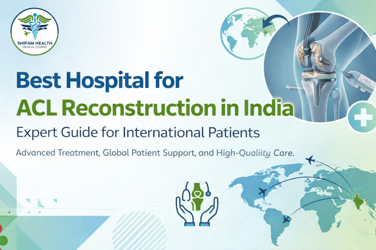 Best hospital for ACL reconstruction in India for international patients – advanced arthroscopic knee surgery with top orthopedic surgeons and global patient support by Shifam Health.