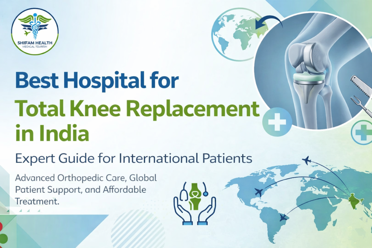 Best hospital for total knee replacement in India for international patients – advanced knee implant surgery with expert orthopedic surgeons and global patient support by Shifam Health.