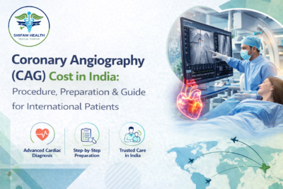 Coronary angiography CAG procedure in India showing heart diagnosis and cardiac care for international patients