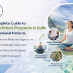 Drug addiction treatment program in India showing rehab therapy, counseling sessions, detox treatment, and recovery support for international patients.