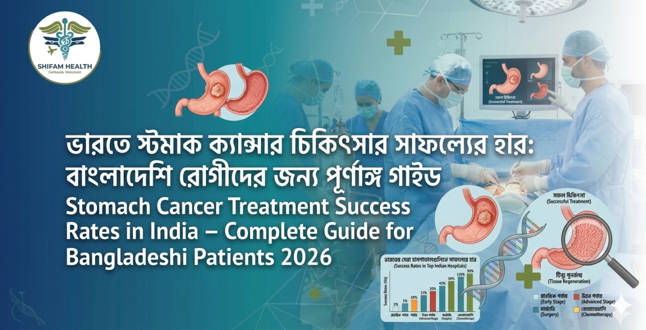 ভারতে স্টমাক ক্যান্সার চিকিৎসার সাফল্যের হার এবং বাংলাদেশি রোগীদের জন্য পূর্ণাঙ্গ গাইড।