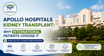 Apollo Hospitals kidney transplant in India showing advanced hospital infrastructure and international patient care