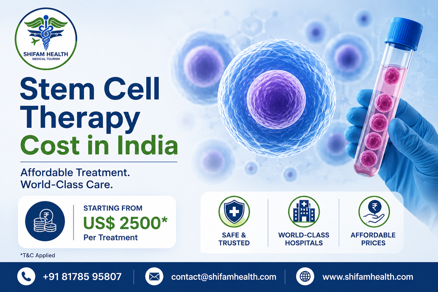 Stem Cell Therapy Cost in India 2026