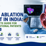 AFib ablation treatment in India with cardiologist consulting international patient in modern hospital