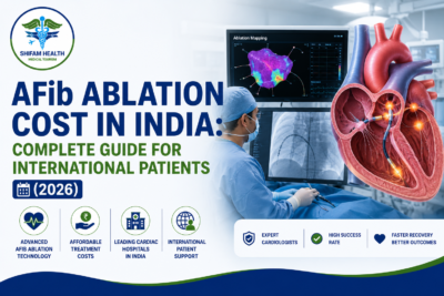 AFib ablation treatment in India with cardiologist consulting international patient in modern hospital