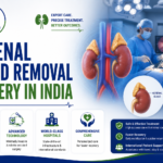 Featured image showing adrenal gland removal surgery in India with adrenal gland anatomy, minimally invasive adrenalectomy procedure, expert endocrine surgeons, and advanced surgical care.