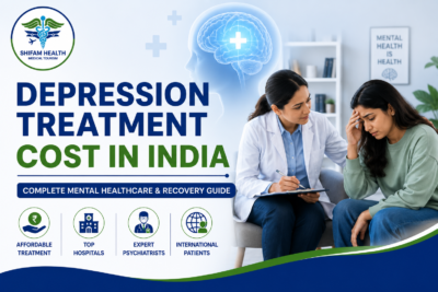Featured image showing a psychiatrist providing counseling to a patient, representing depression treatment in India with mental healthcare, therapy, recovery support, and expert psychiatric care.