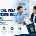 Featured image showing the Medical Visa Extension process in India for international patients, including visa documentation, patient assistance, hospital coordination, and treatment continuation support.