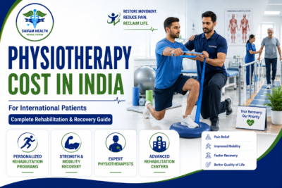 Featured image showing physiotherapy treatment in India with a physiotherapist assisting a patient during rehabilitation exercises, mobility training, strength recovery, and advanced rehabilitation care.