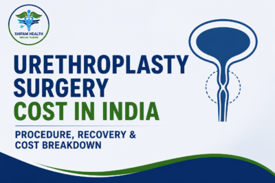 Urethroplasty surgery cost in India featured image showing urethral reconstruction, advanced urology treatment, and procedure guidance for international patients.