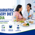 Featured image showing a bariatric nutrition consultation in India with a healthy meal plan, pre-surgery diet guidelines, weight loss preparation, and expert bariatric care.