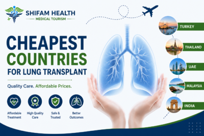 Cheapest countries for lung transplant featured image comparing affordable destinations with advanced transplant care, experienced surgeons, and international patient services.