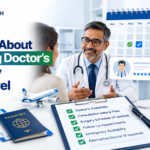 Doctor availability checklist showing appointment scheduling and treatment planning before medical travel.
