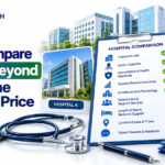 Comparing hospitals beyond treatment price using quality, expertise, facilities, and patient support.